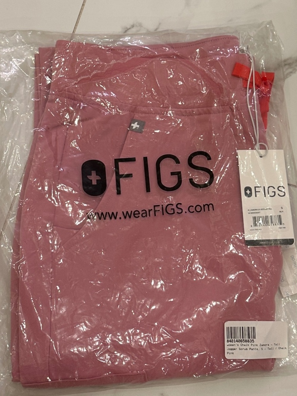 Figs Scrub Pants. Chalk Pink. Small